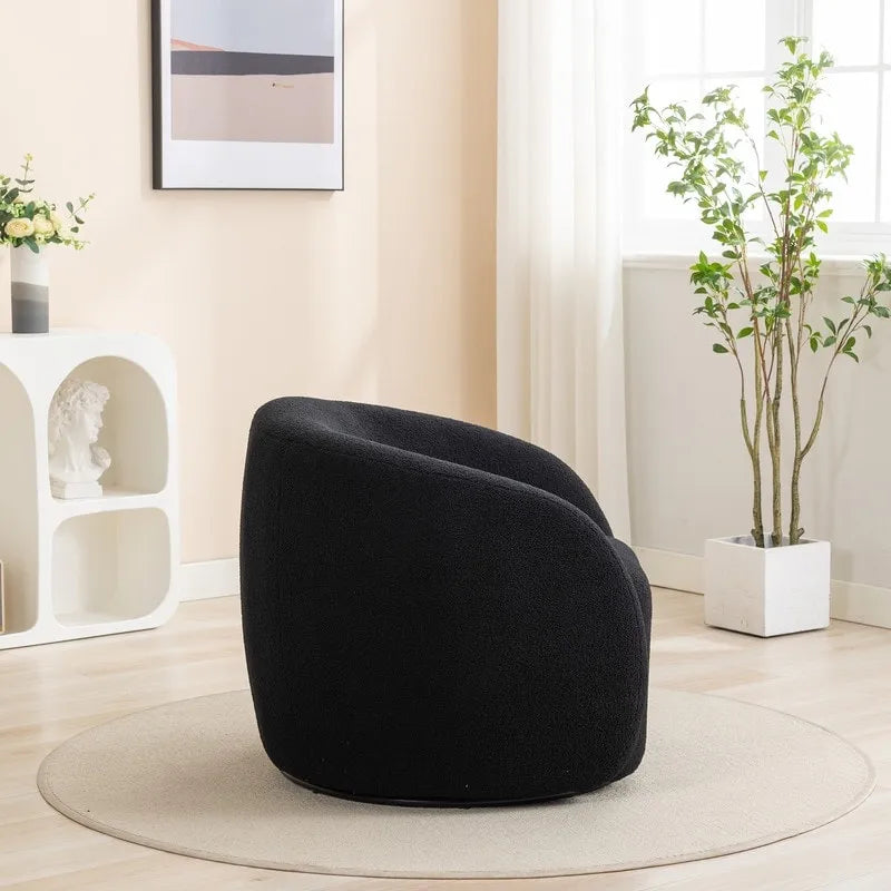 Lot de 2 fauteuils d'appoint pivotants à 360° SEYNAR Modern Glam Rembourrés