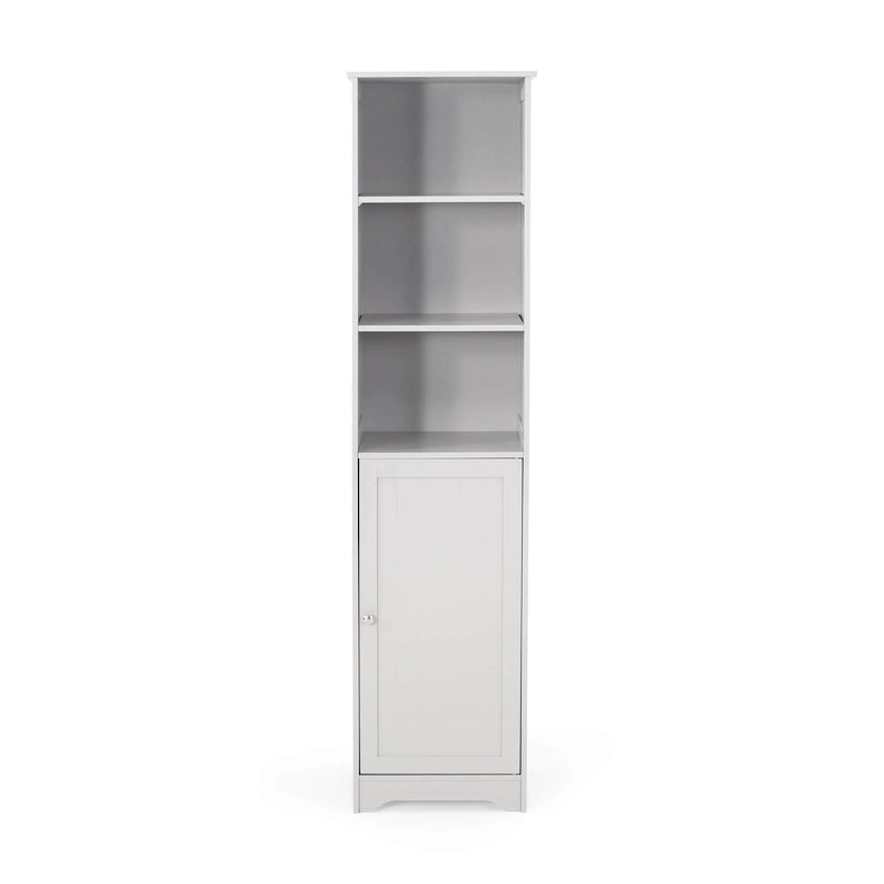 Slatted Bathroom Linen Tower