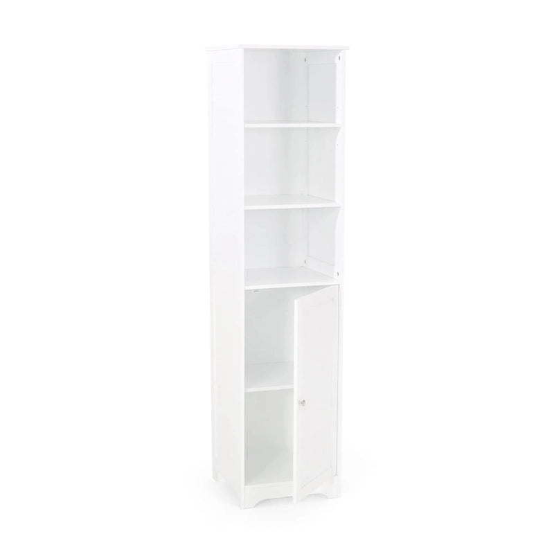 Slatted Bathroom Linen Tower