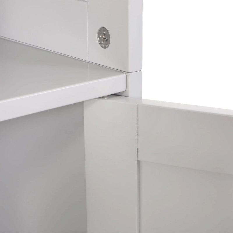 Slatted Bathroom Linen Tower