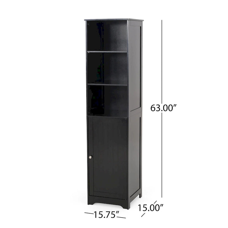 Slatted Bathroom Linen Tower