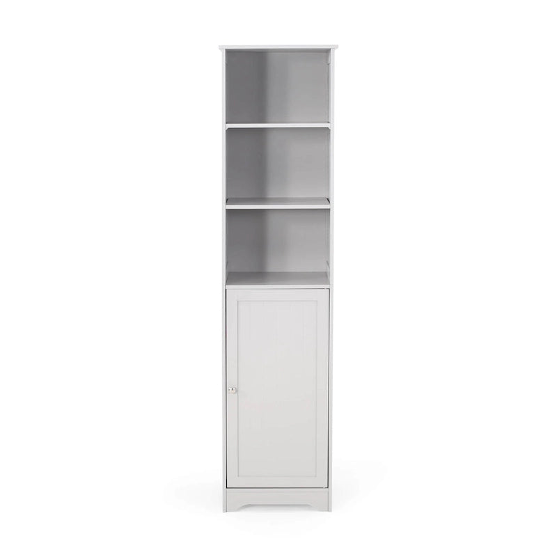 Slatted Bathroom Linen Tower