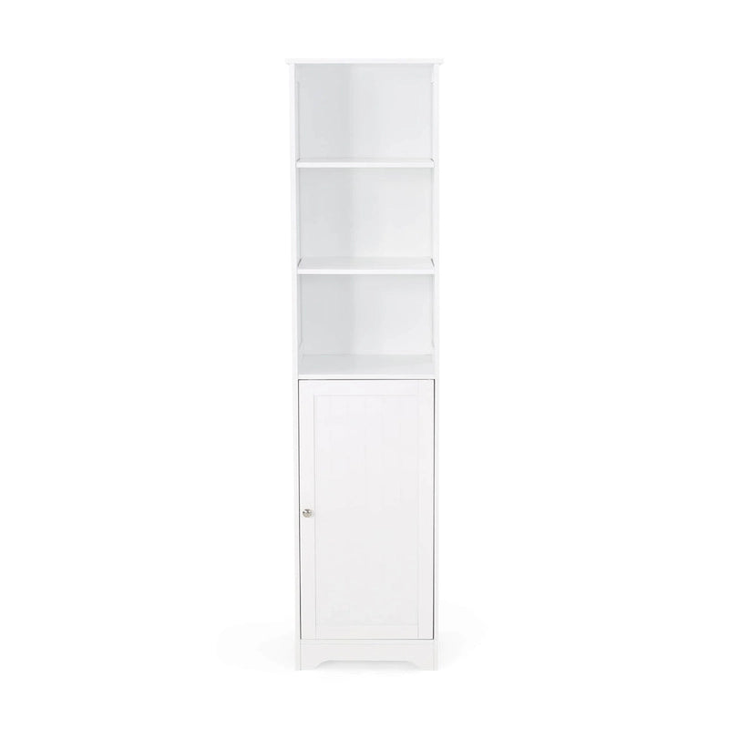Slatted Bathroom Linen Tower