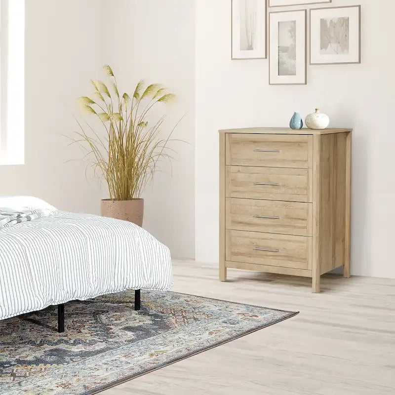 4-Drawer Storage Chest with Metal Glides