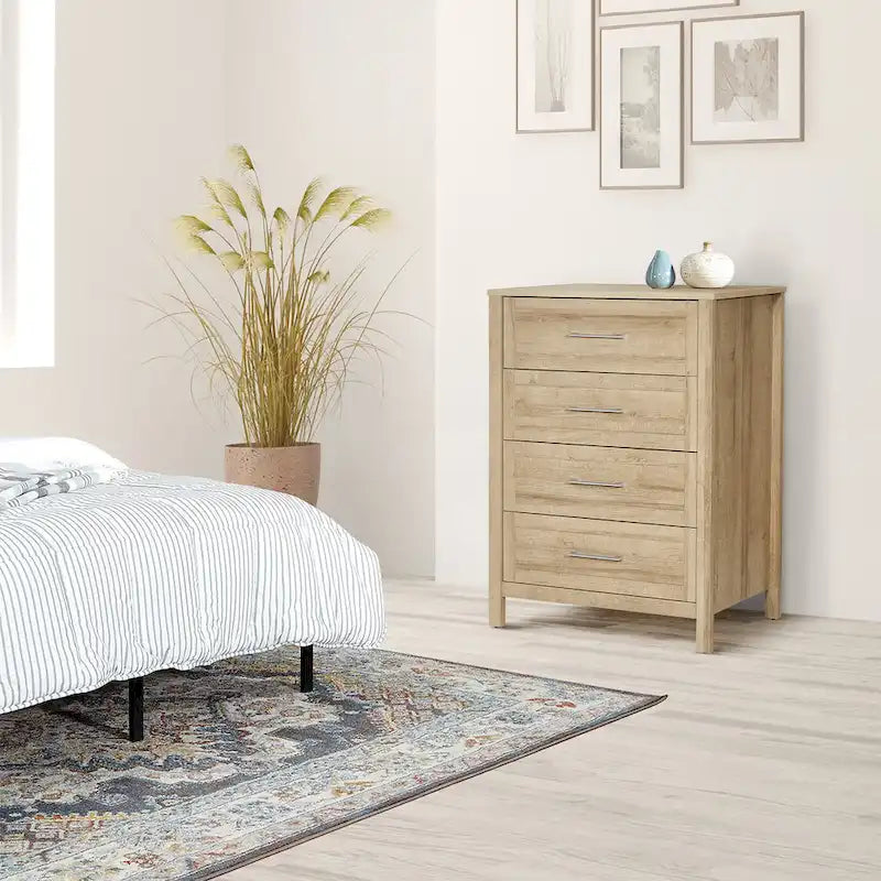 4-Drawer Storage Chest with Metal Glides