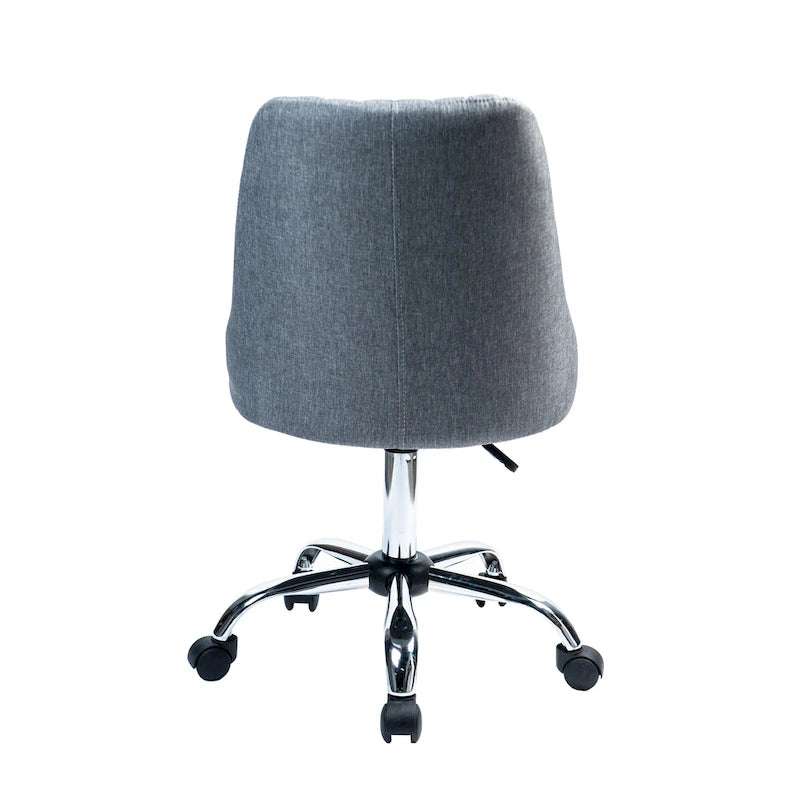 Ergonomic Fabric Office Chair with Lumbar Support & Chrome Base