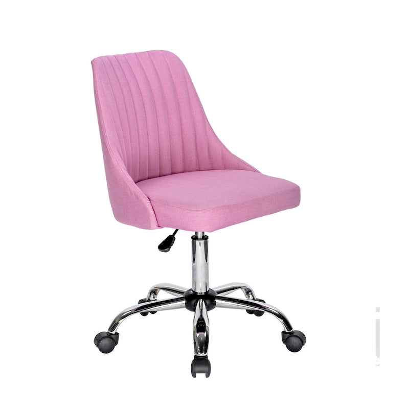 Ergonomic Fabric Office Chair with Lumbar Support & Chrome Base