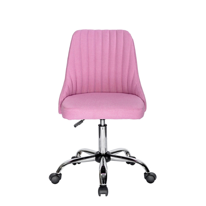 Ergonomic Fabric Office Chair with Lumbar Support & Chrome Base