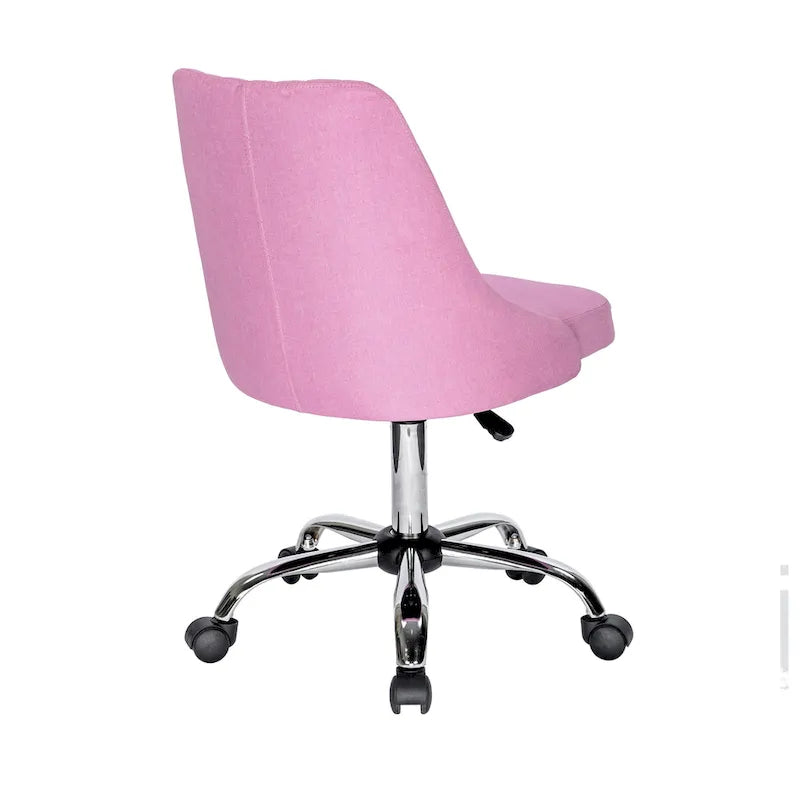 Ergonomic Fabric Office Chair with Lumbar Support & Chrome Base