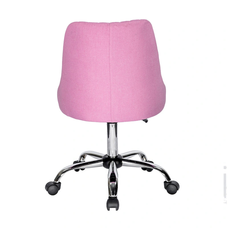 Ergonomic Fabric Office Chair with Lumbar Support & Chrome Base