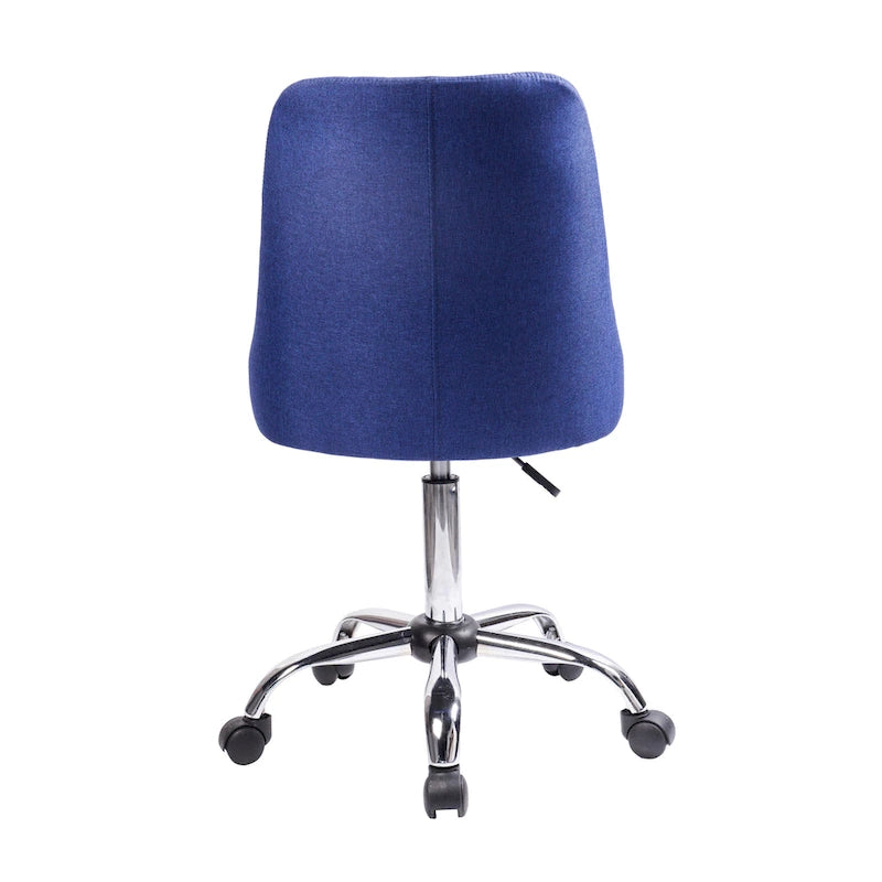 Ergonomic Fabric Office Chair with Lumbar Support & Chrome Base