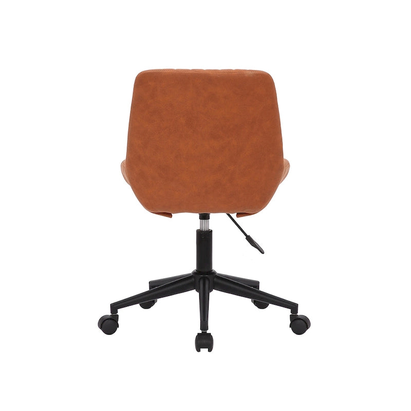 Swivel Office Chair with Microfiber Upholstery & Adjustable Gas Lift