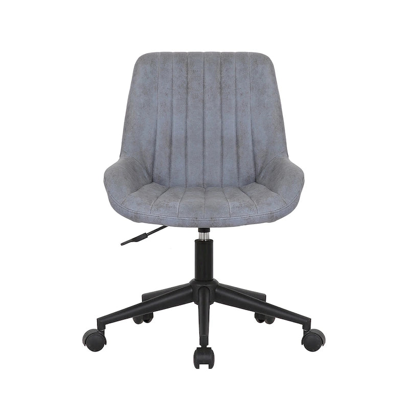 Swivel Office Chair with Microfiber Upholstery & Adjustable Gas Lift