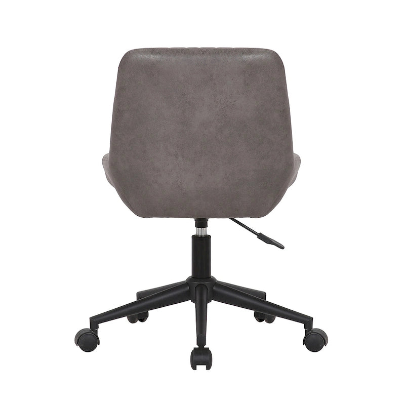 Swivel Office Chair with Microfiber Upholstery & Adjustable Gas Lift
