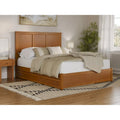 Platform Bed with Panel Headboard, Footboard & Twin XL Trundle