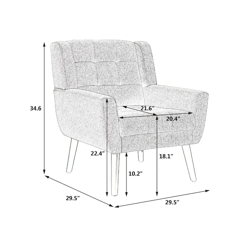 Velvet Accent Chair with Ergonomic Curved Back & Gold Metal Legs