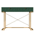 Honeycomb Texture Desk with Drawers & Metal Legs, Home Office Storage, 4 Colors