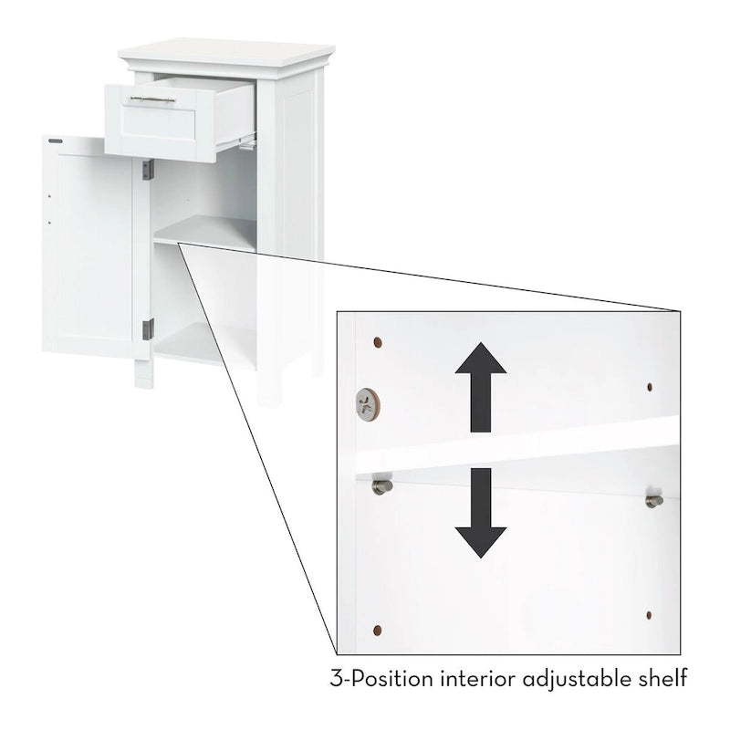 Bathroom Floor Cabinet with Drawer