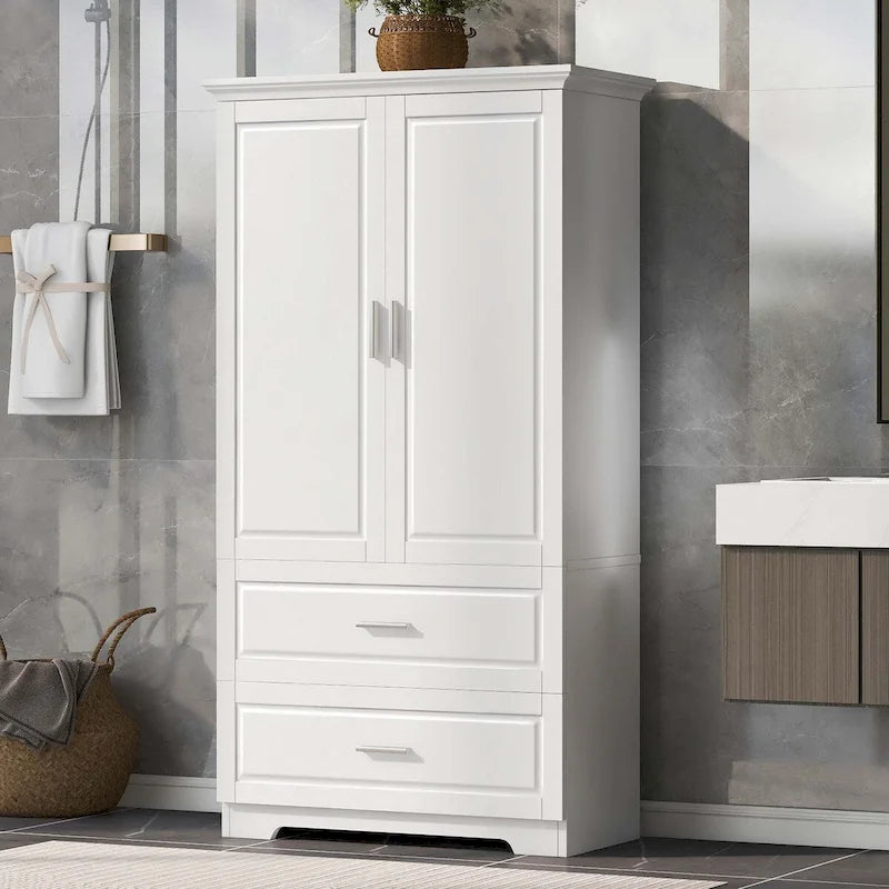 Tall Storage Cabinet with Drawers
