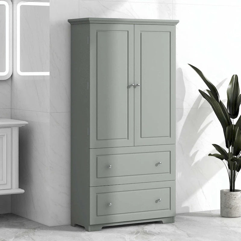 Tall Storage Cabinet with Drawers