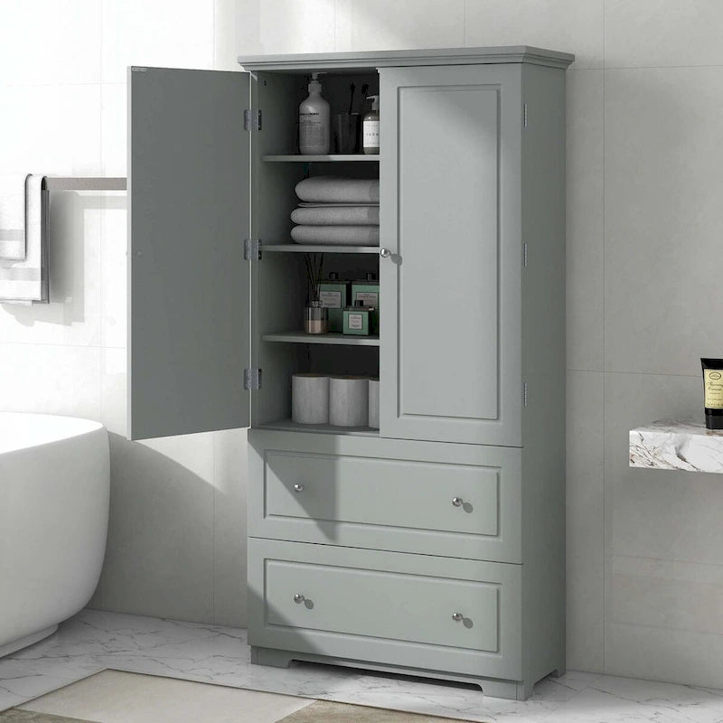 Tall Storage Cabinet with Drawers