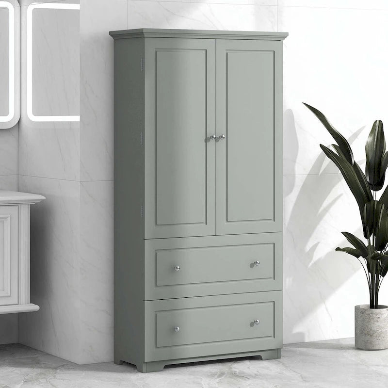 Tall Storage Cabinet with Drawers