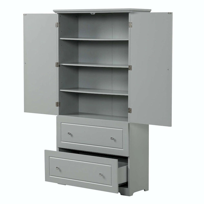 Tall Storage Cabinet with Drawers