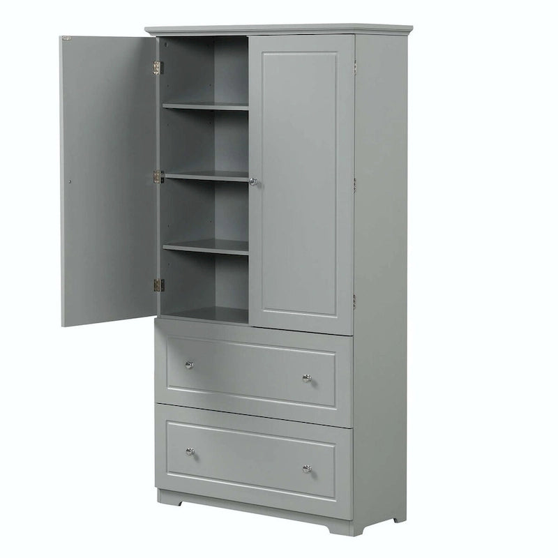 Tall Storage Cabinet with Drawers