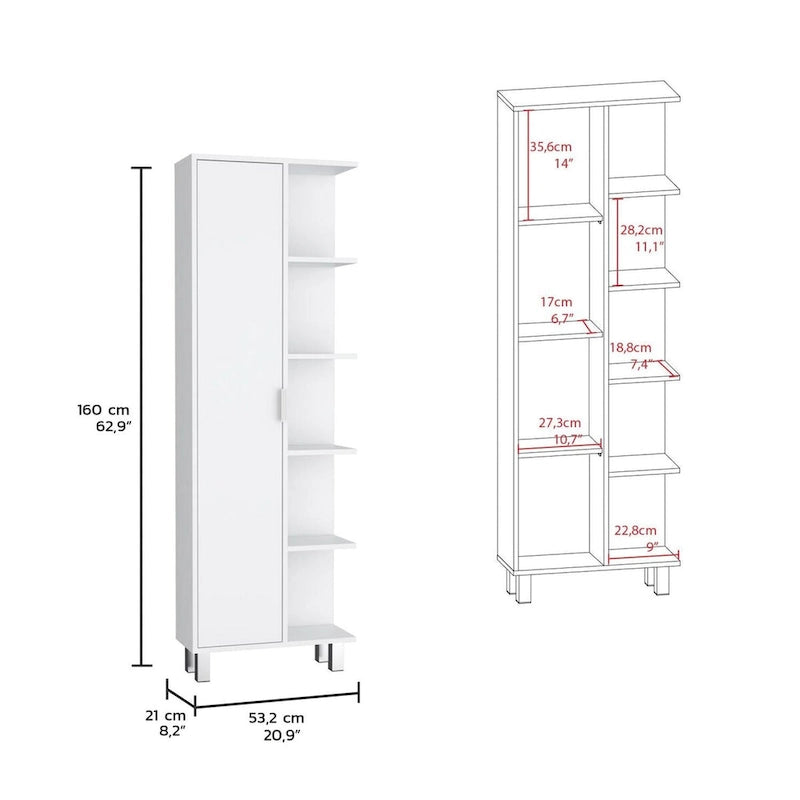 63" Tall Linen Tower